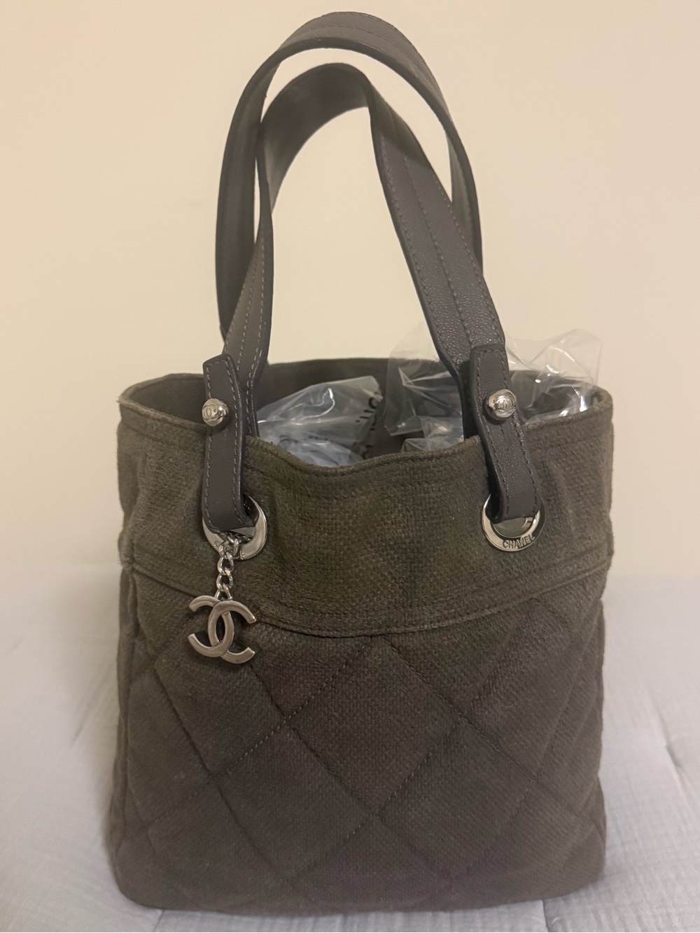 Chanel canvas tote